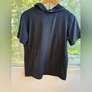 Abercrombie Kids Active Black Short Sleeve Hoodie shirt